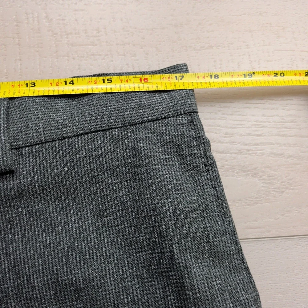 NEW Banana Republic Slim Wrinkle Resistant Dress Pants Mens 34x34‎ Gray Stretch